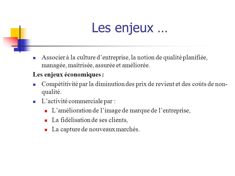 découvrez comment la qualité influence les enjeux stratégiques des entreprises et comment elle peut devenir un levier de performance et de compétitivité sur le marché.